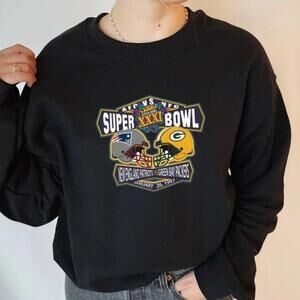Black Sweatshirt, Super Bowl 31 Green Bay Packers Sweater Unisex Sweatshirt